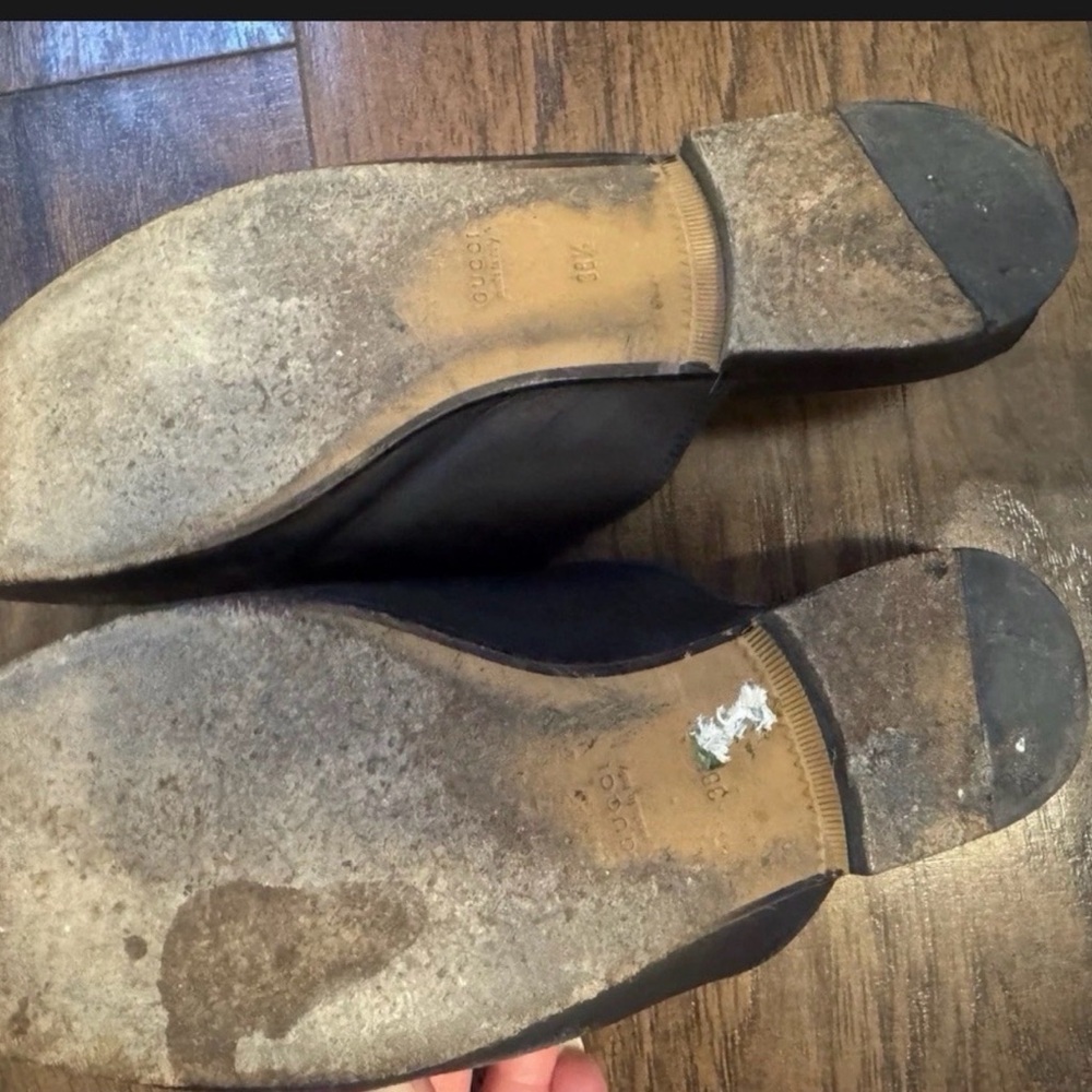 Gucci Black Leather Horsebit Mules - Picture 4 of 4